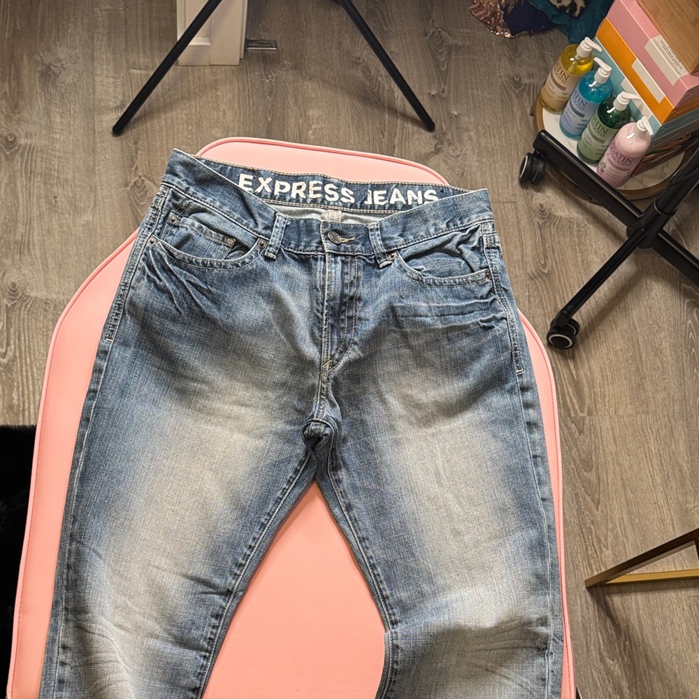 Express Men's Light Blue Slim Jeans